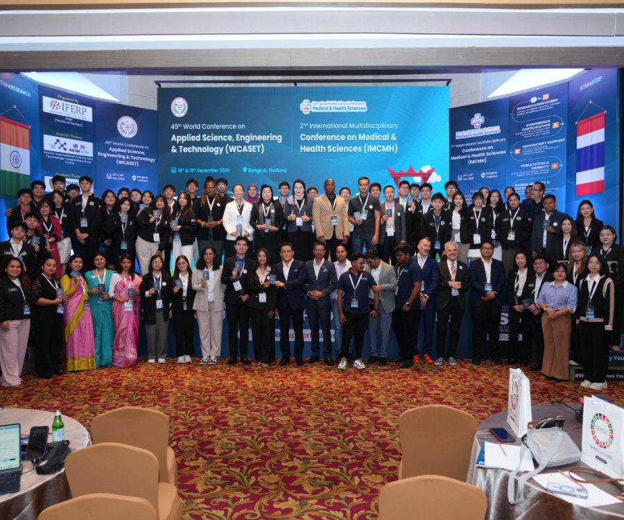 Delegates from many countries gathered for the closing group photograph at an IFERP conference in Bangkok